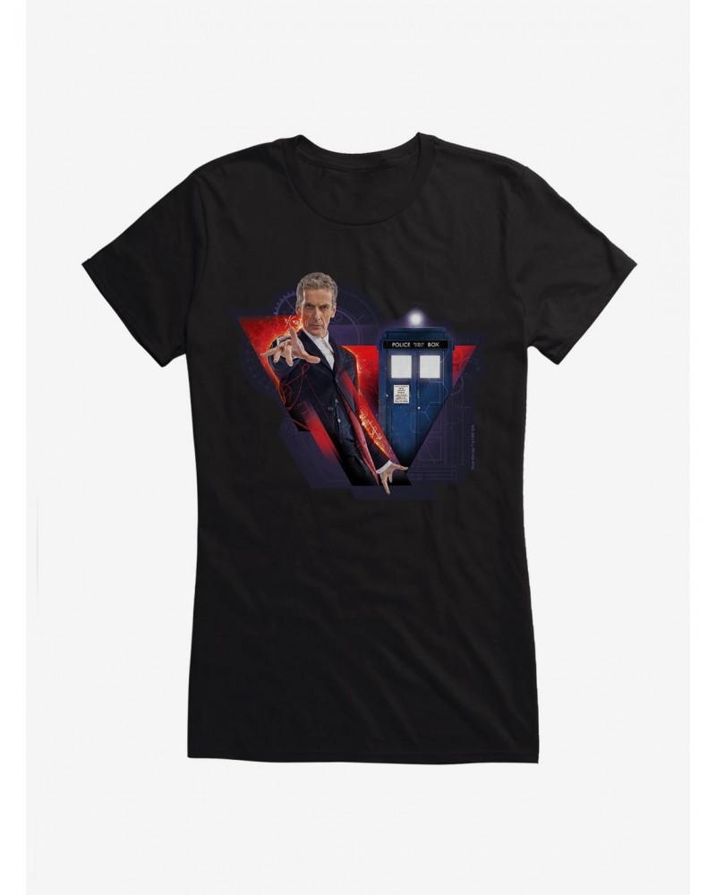 Doctor Who TARDIS Twelfth Doctor Team Girls T-Shirt $11.45 T-Shirts