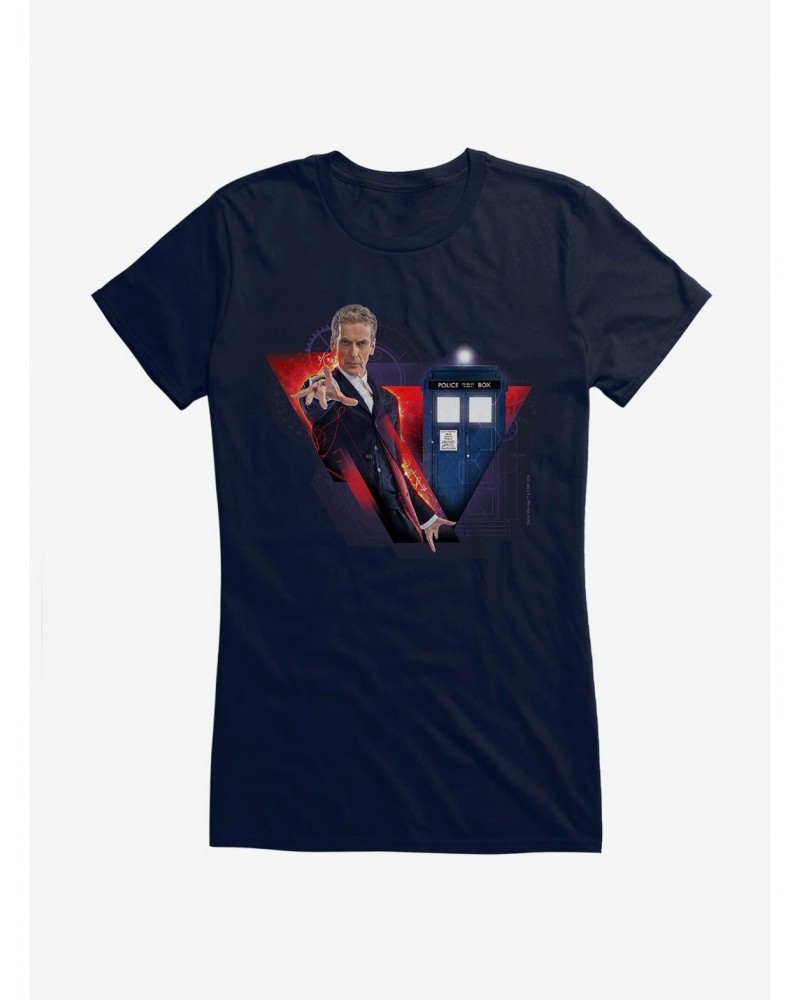 Doctor Who TARDIS Twelfth Doctor Team Girls T-Shirt $11.45 T-Shirts