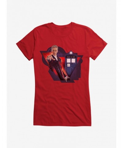 Doctor Who TARDIS Twelfth Doctor Team Girls T-Shirt $11.45 T-Shirts