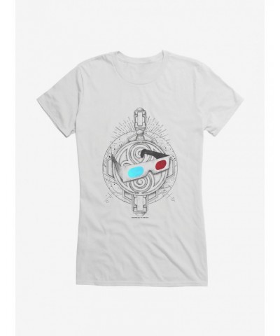 Doctor Who The Tenth Doctor 3D Glasses Girls T-Shirt $7.47 T-Shirts