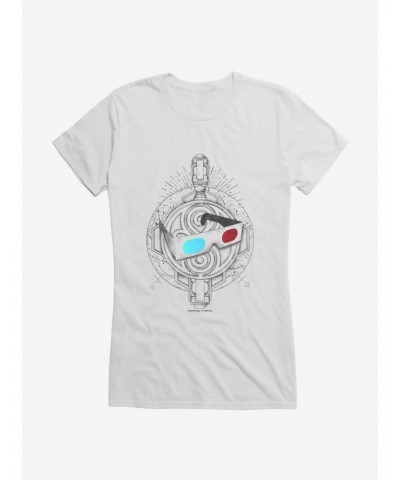 Doctor Who The Tenth Doctor 3D Glasses Girls T-Shirt $7.47 T-Shirts