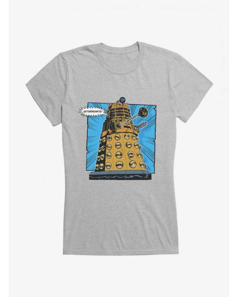 Doctor Who Dalek Exterminate Comic Scene Girls T-Shirt $11.21 T-Shirts