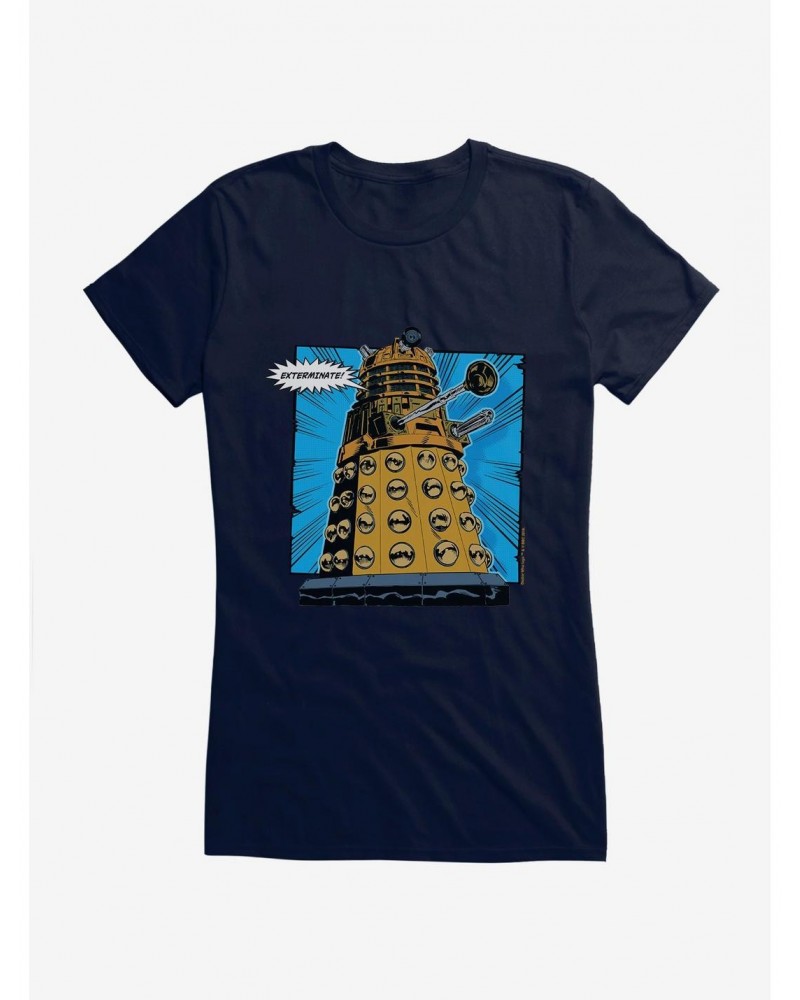 Doctor Who Dalek Exterminate Comic Scene Girls T-Shirt $11.21 T-Shirts