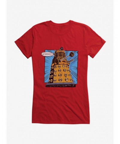 Doctor Who Dalek Exterminate Comic Scene Girls T-Shirt $11.21 T-Shirts