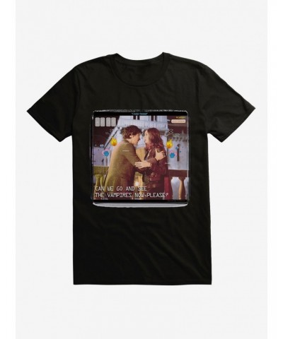 Doctor Who Eleventh Doctor And Pond Vampires T-Shirt $9.32 T-Shirts