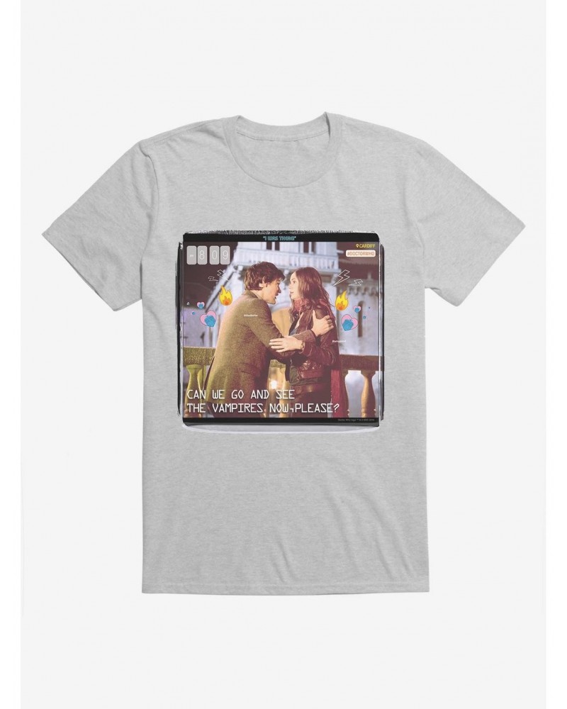 Doctor Who Eleventh Doctor And Pond Vampires T-Shirt $9.32 T-Shirts