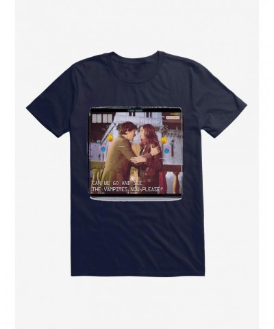 Doctor Who Eleventh Doctor And Pond Vampires T-Shirt $9.32 T-Shirts