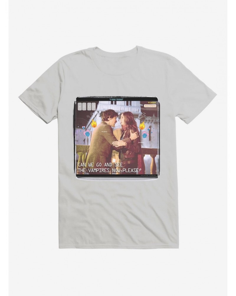 Doctor Who Eleventh Doctor And Pond Vampires T-Shirt $9.32 T-Shirts