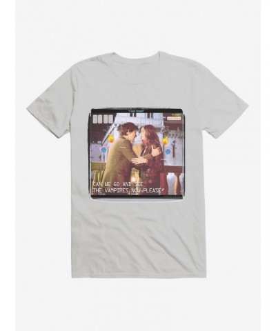 Doctor Who Eleventh Doctor And Pond Vampires T-Shirt $9.32 T-Shirts