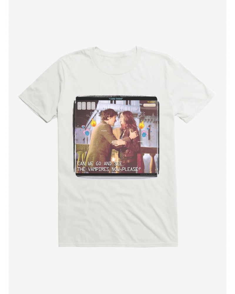 Doctor Who Eleventh Doctor And Pond Vampires T-Shirt $9.32 T-Shirts