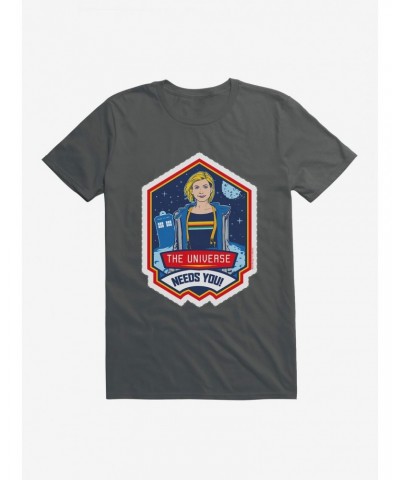 Doctor Who Thirteenth Doctor Universe Needs You Badge T-Shirt $9.08 T-Shirts