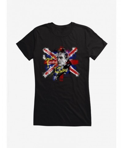 Doctor Who Twelfth Doctor I Am The Doctor Graffiti Girls T-Shirt $11.45 T-Shirts