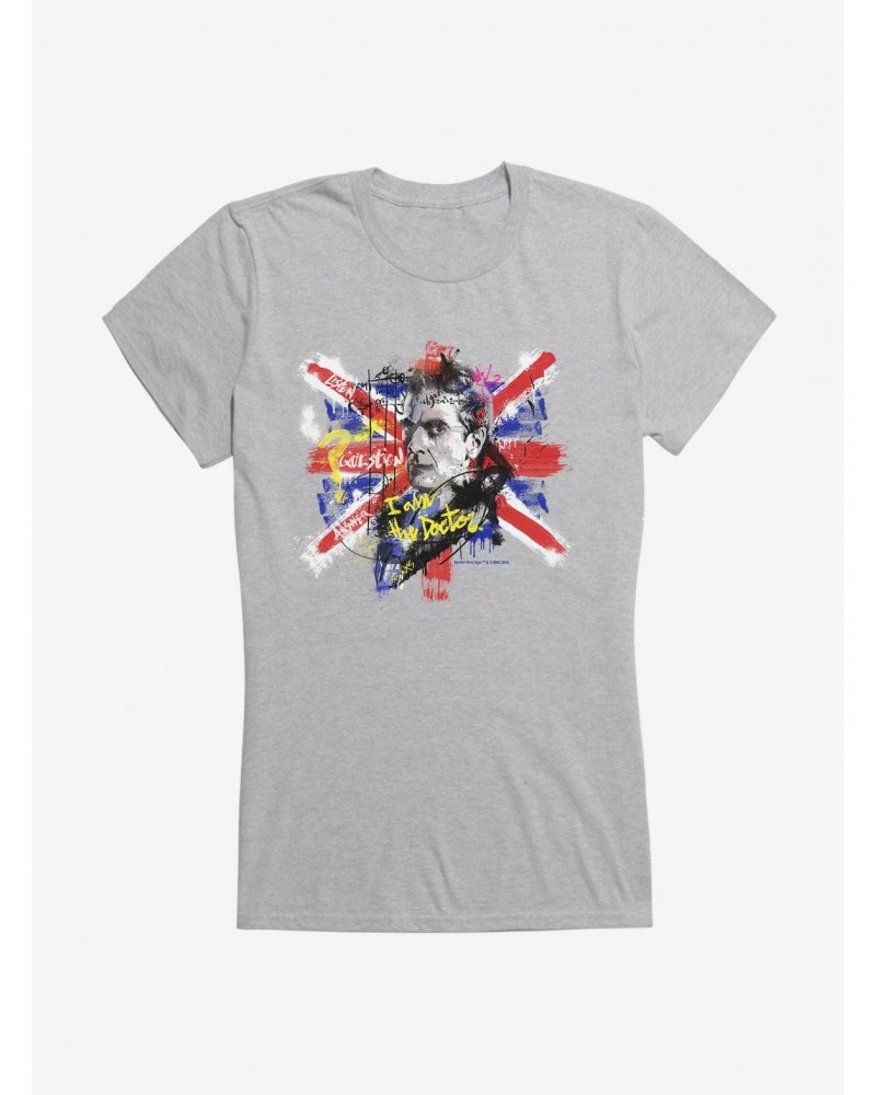 Doctor Who Twelfth Doctor I Am The Doctor Graffiti Girls T-Shirt $11.45 T-Shirts