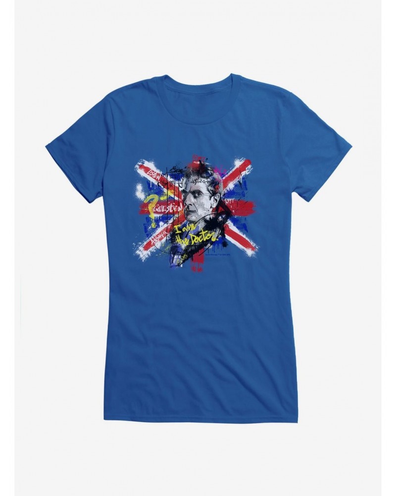 Doctor Who Twelfth Doctor I Am The Doctor Graffiti Girls T-Shirt $11.45 T-Shirts