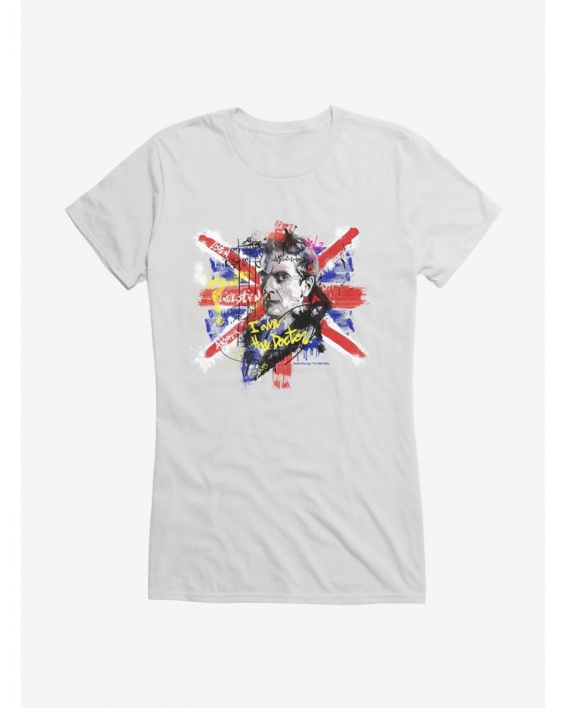 Doctor Who Twelfth Doctor I Am The Doctor Graffiti Girls T-Shirt $11.45 T-Shirts