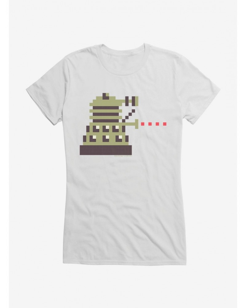 Doctor Who 8 Bit Dalek Girls T-Shirt $9.71 T-Shirts