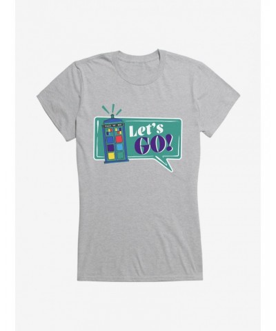 Doctor Who TARDIS Time To Go Girls T-Shirt $7.97 T-Shirts