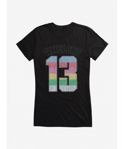 Doctor Who Thirteenth Doctor Time Lord 13 Rainbow Girls T-Shirt $12.20 T-Shirts