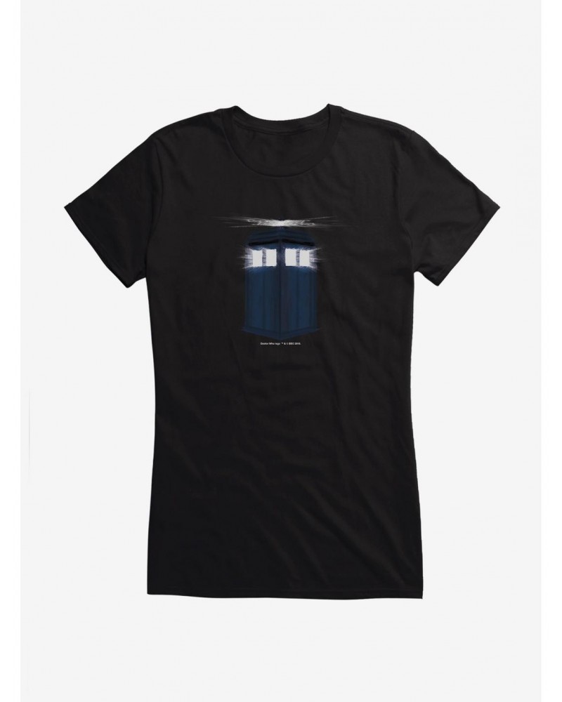 Doctor Who Shadow Field Tardis Girls T-Shirt $11.45 T-Shirts