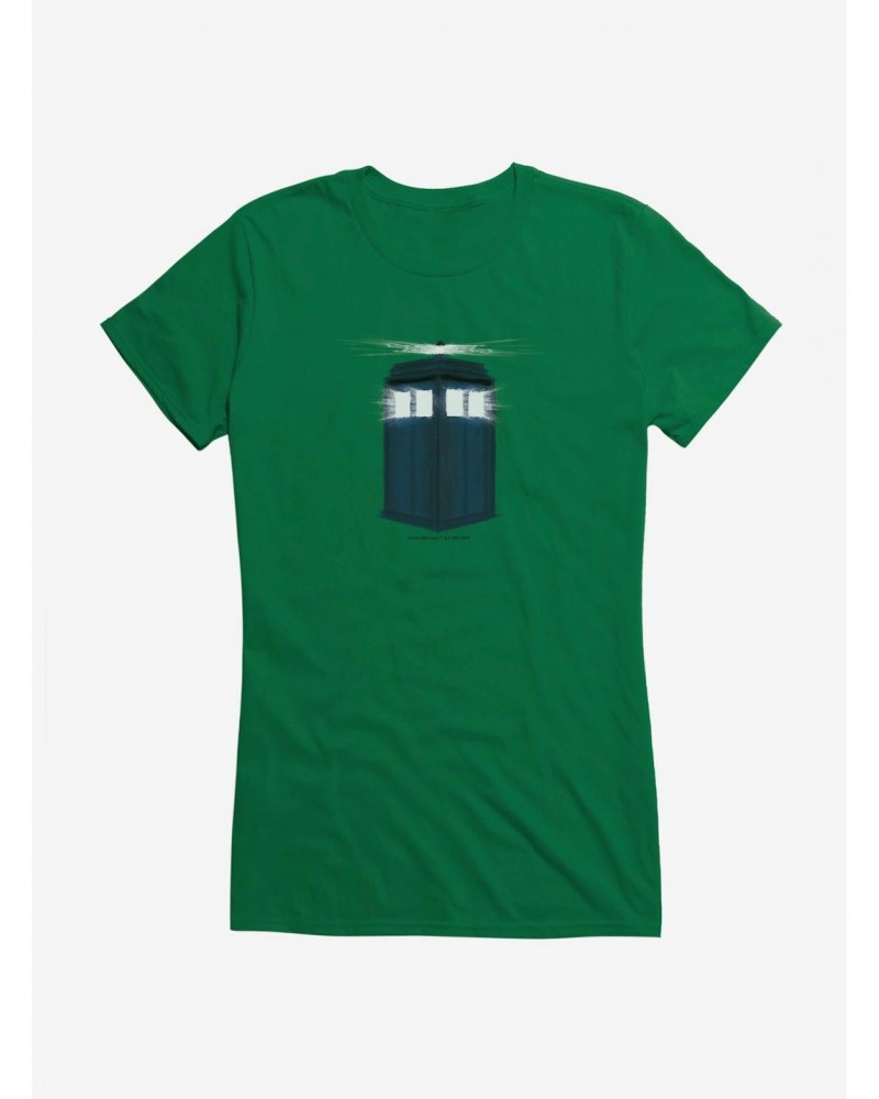 Doctor Who Shadow Field Tardis Girls T-Shirt $11.45 T-Shirts