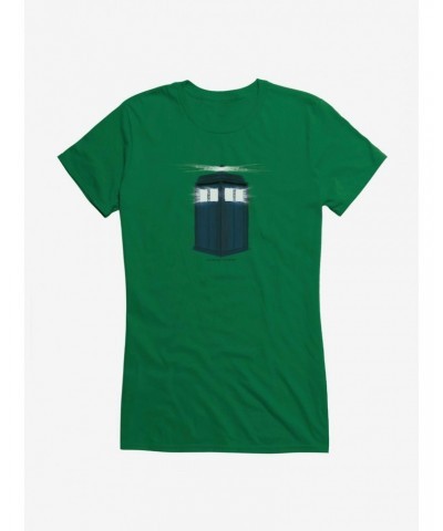 Doctor Who Shadow Field Tardis Girls T-Shirt $11.45 T-Shirts