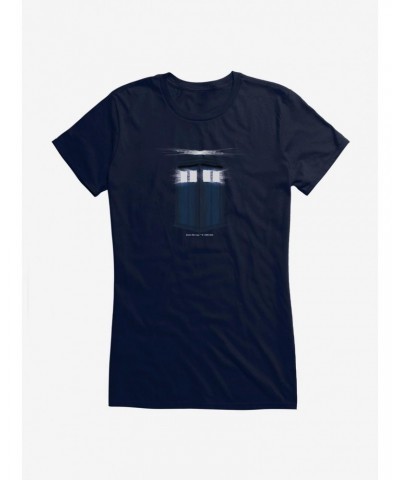 Doctor Who Shadow Field Tardis Girls T-Shirt $11.45 T-Shirts