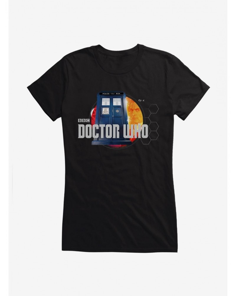 Doctor Who TARDIS Title Card Girls T-Shirt $9.46 T-Shirts