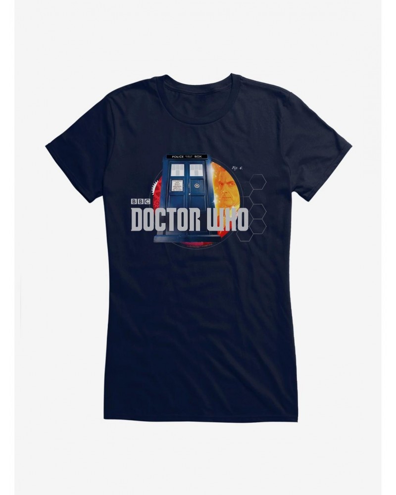 Doctor Who TARDIS Title Card Girls T-Shirt $9.46 T-Shirts