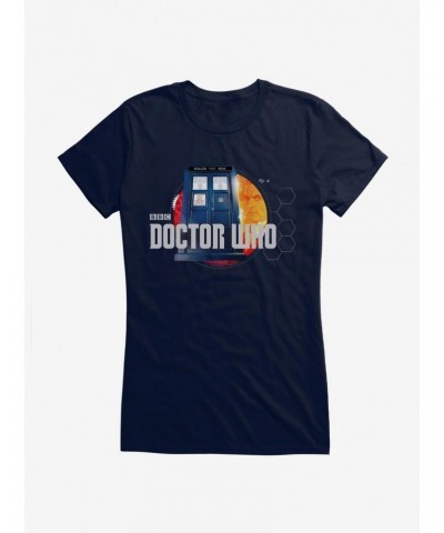 Doctor Who TARDIS Title Card Girls T-Shirt $9.46 T-Shirts