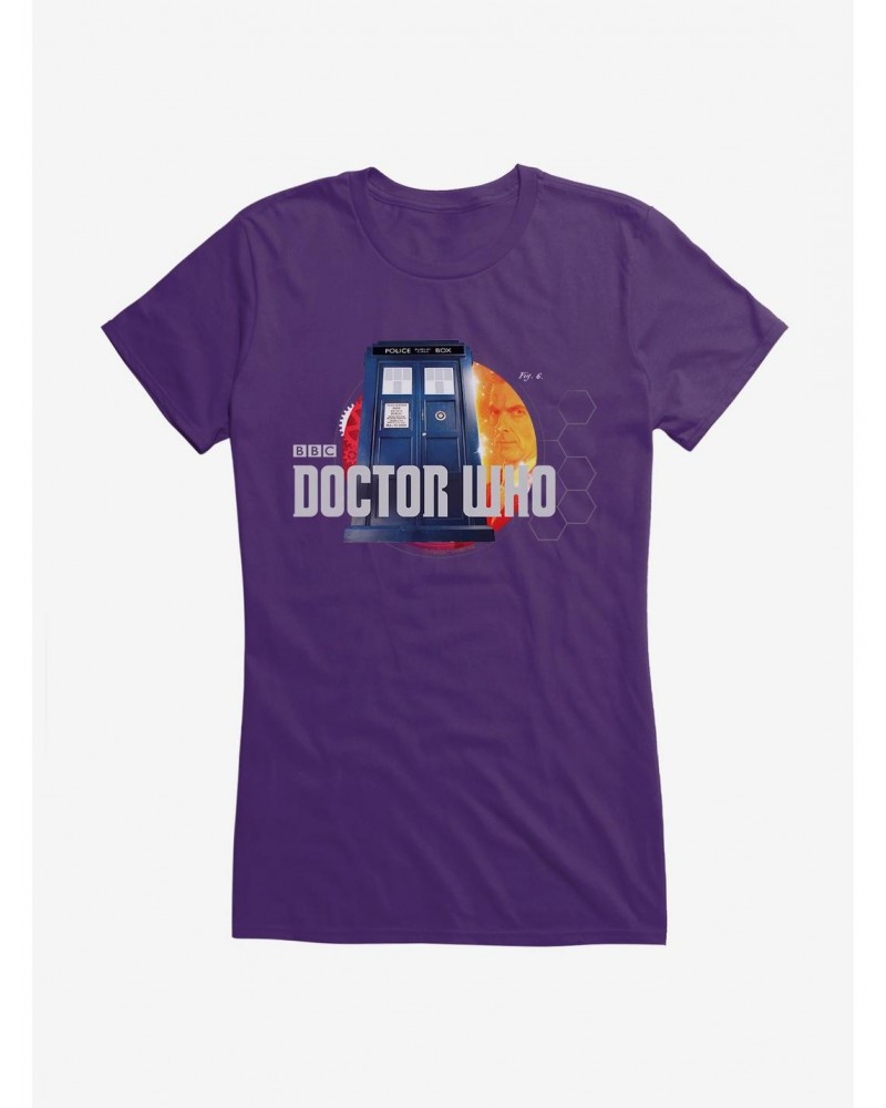 Doctor Who TARDIS Title Card Girls T-Shirt $9.46 T-Shirts