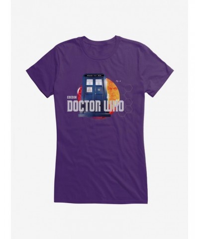 Doctor Who TARDIS Title Card Girls T-Shirt $9.46 T-Shirts