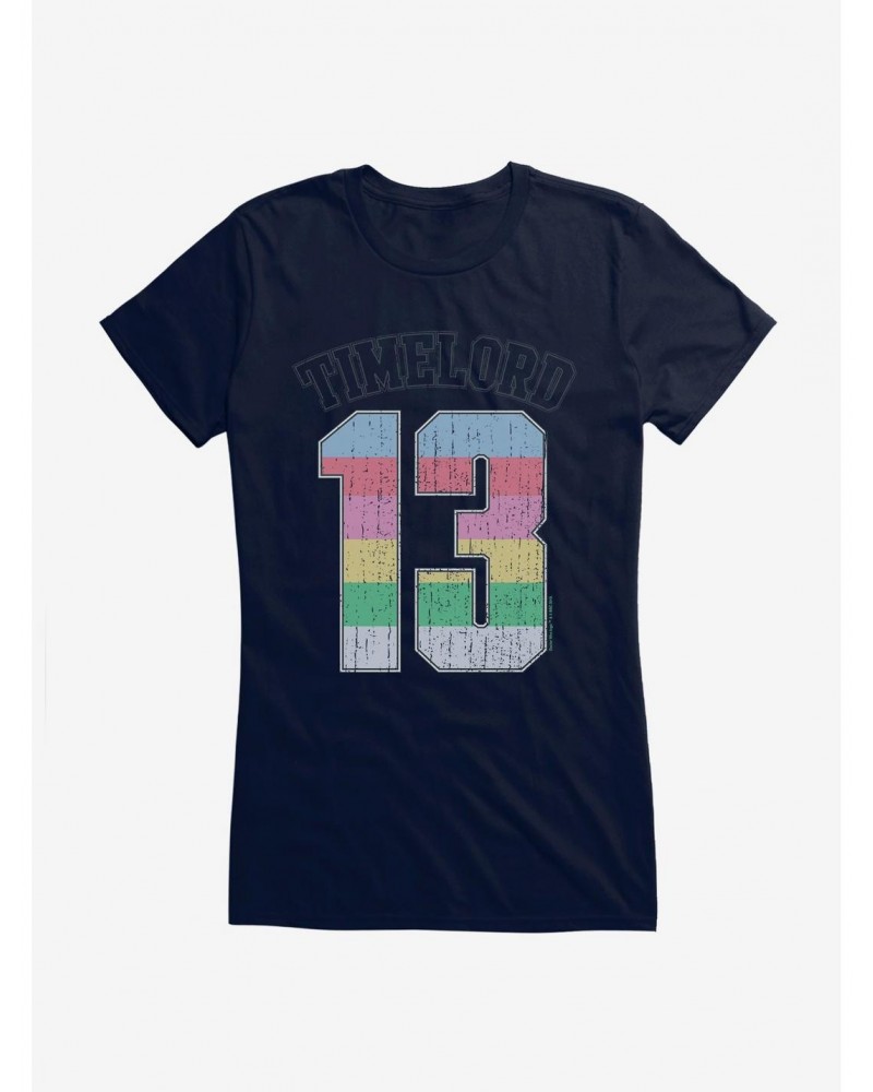 Doctor Who Thirteenth Doctor Time Lord 13 Rainbow Girls T-Shirt $12.20 T-Shirts