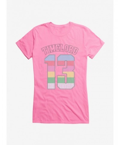 Doctor Who Thirteenth Doctor Time Lord 13 Rainbow Girls T-Shirt $12.20 T-Shirts