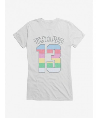 Doctor Who Thirteenth Doctor Time Lord 13 Rainbow Girls T-Shirt $12.20 T-Shirts