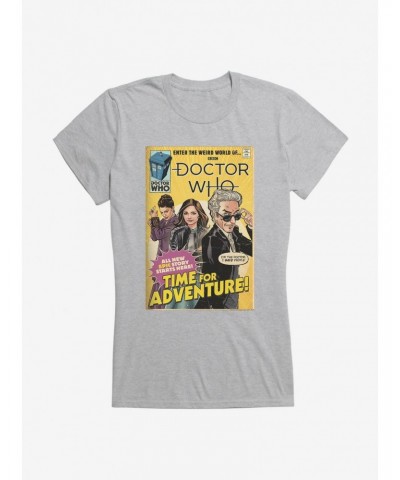 Doctor Who Twelfth Doctor Time For Adventure Comic Girls T-Shirt $8.72 T-Shirts