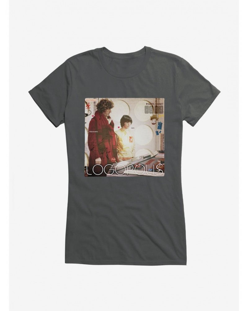 Doctor Who The Fourth Doctor Logopous Girls T-Shirt $9.46 T-Shirts