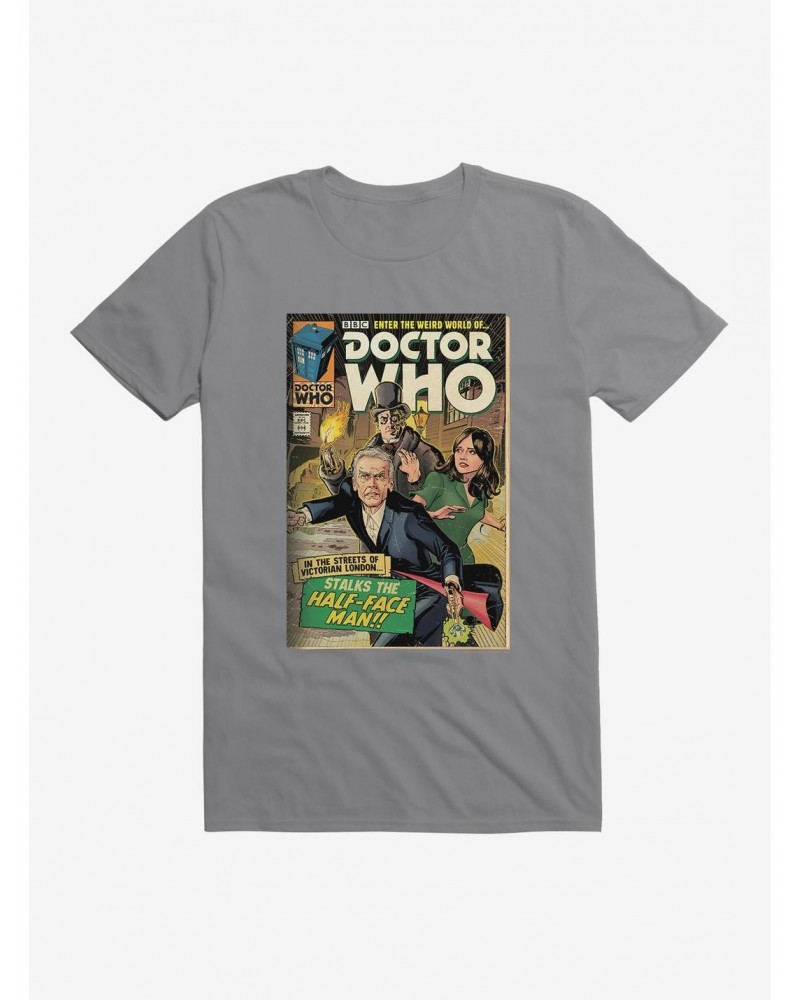 Doctor Who Half Face Man Comic T-Shirt $8.13 T-Shirts