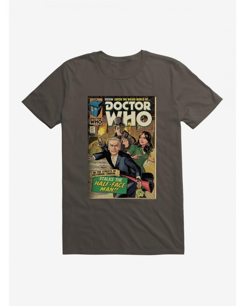 Doctor Who Half Face Man Comic T-Shirt $8.13 T-Shirts