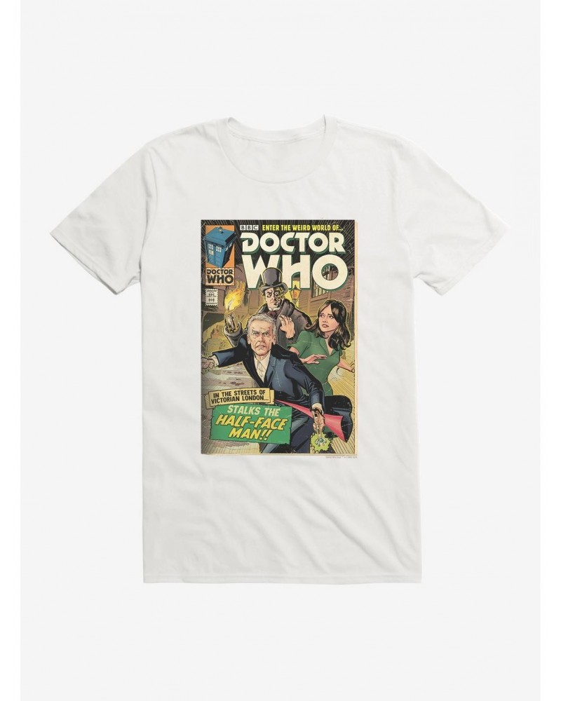 Doctor Who Half Face Man Comic T-Shirt $8.13 T-Shirts