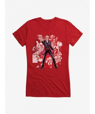 Doctor Who Twelfth Doctor Character Collage Girls T-Shirt $9.71 T-Shirts