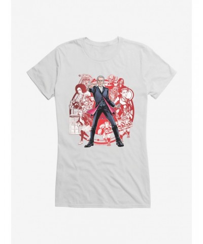 Doctor Who Twelfth Doctor Character Collage Girls T-Shirt $9.71 T-Shirts