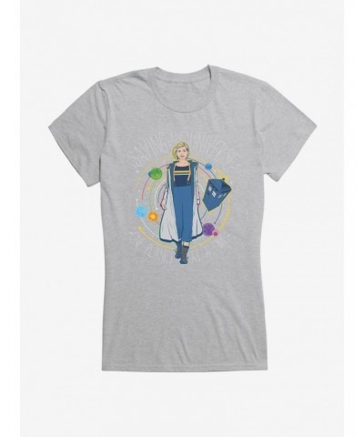 Doctor Who The Thirteenth Doctor Saving The Universe One Planet At A Time Girls Black T-Shirt $11.70 T-Shirts