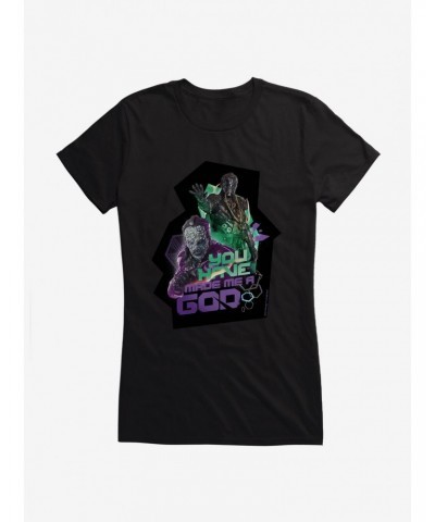 Doctor Who Thirteenth Doctor You Made Me A God Girls T-Shirt $7.97 T-Shirts