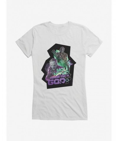 Doctor Who Thirteenth Doctor You Made Me A God Girls T-Shirt $7.97 T-Shirts