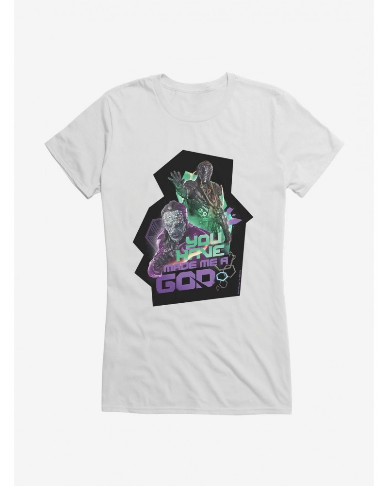 Doctor Who Thirteenth Doctor You Made Me A God Girls T-Shirt $7.97 T-Shirts