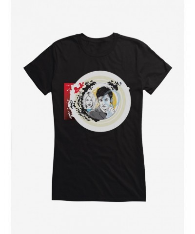 Doctor Who Tenth Doctor And Rose Girls T-Shirt $9.21 T-Shirts