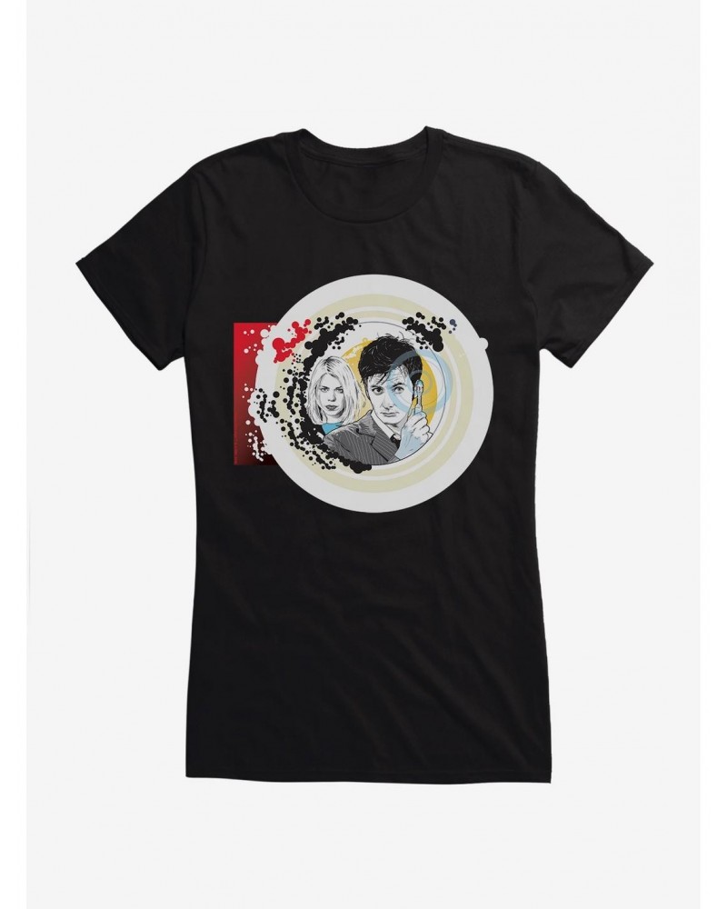 Doctor Who Tenth Doctor And Rose Girls T-Shirt $9.21 T-Shirts