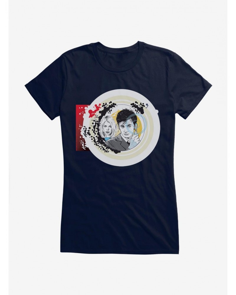 Doctor Who Tenth Doctor And Rose Girls T-Shirt $9.21 T-Shirts