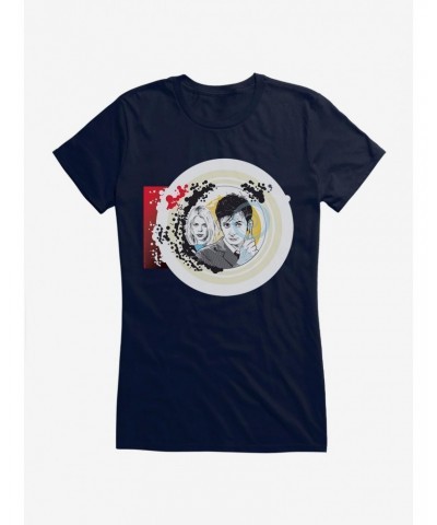 Doctor Who Tenth Doctor And Rose Girls T-Shirt $9.21 T-Shirts