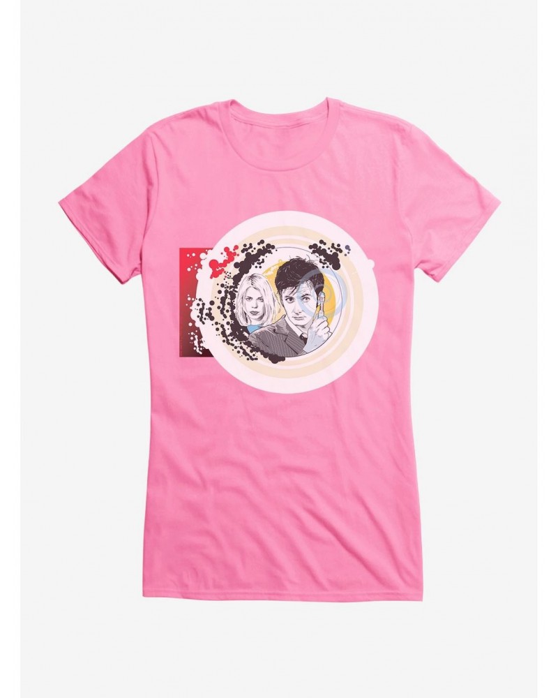 Doctor Who Tenth Doctor And Rose Girls T-Shirt $9.21 T-Shirts